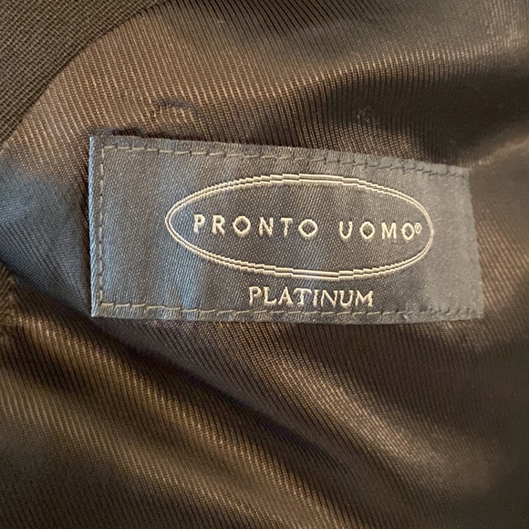 Pronto Uomo Platinum Men’s Black Jacket; Size 37 Regular - Picture 4 of 5